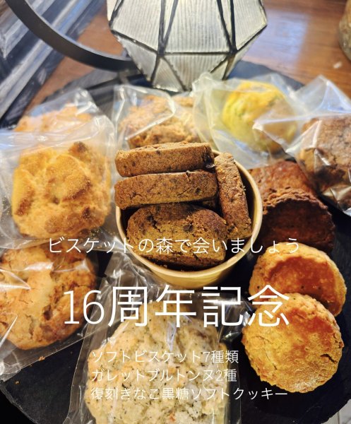 画像1: 五橋店１６周年記念〜ビスケットの森で会いましょう✨〜( 乳卵不使用・グルテンフリー・周年記念限定) (1)